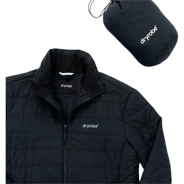 2026 Dryrobe Womens Mid Layer Packable Jacket W100-JCKT - Black